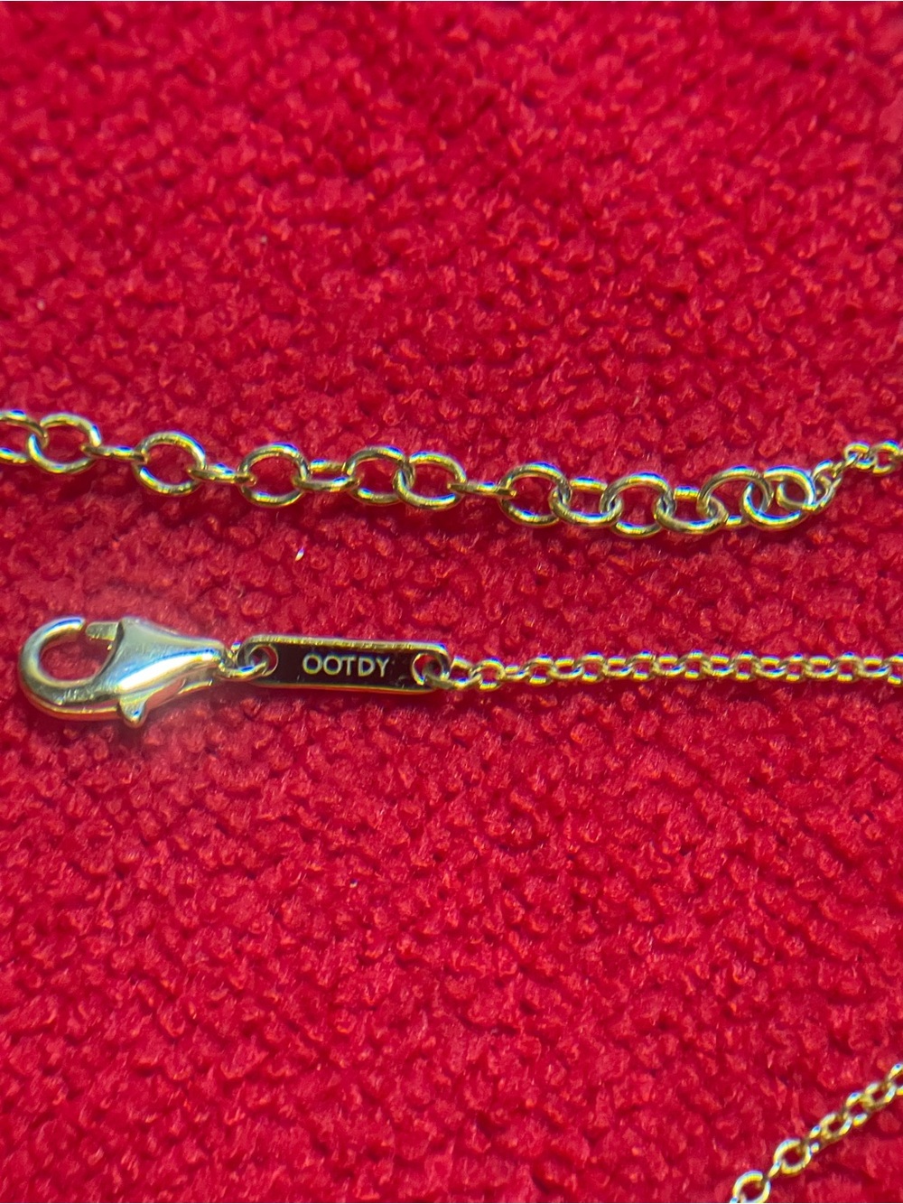 OOTDY Women's Gold Dainty 3-Stone Bar Necklace Minimalist Layering Aesthetic CZ - Picture 3 of 7